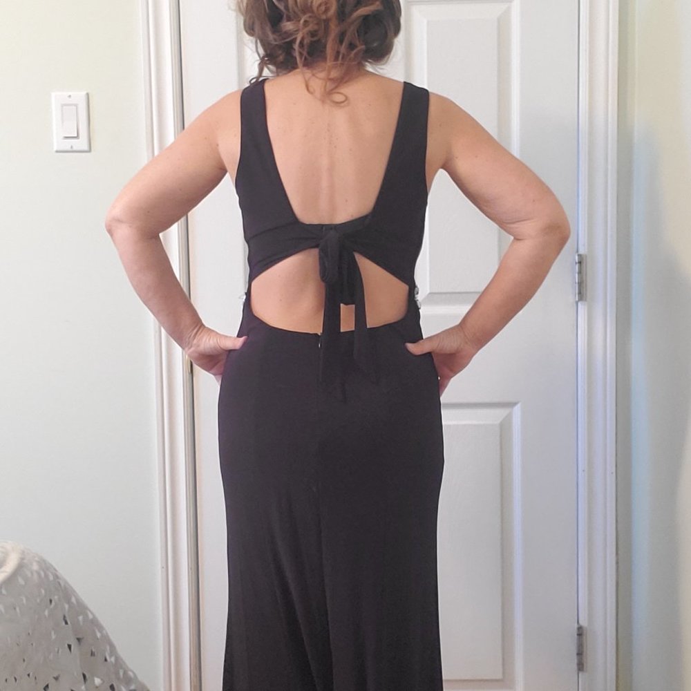 Stunning Open Back Rhinestone Dress - Picture 6 of 16